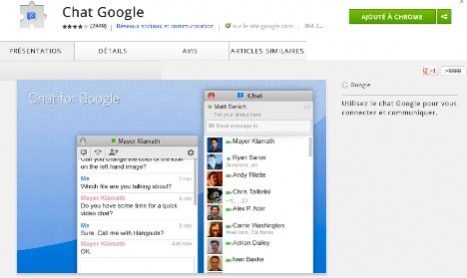 CHROME : Extension Chat for Google
