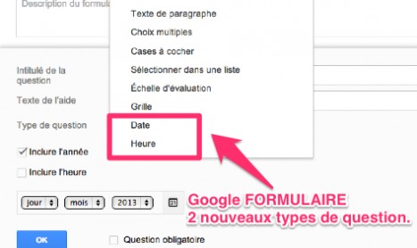 Google formulaire : 2 nouveaux types de questions