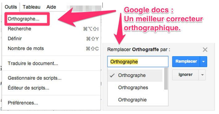 Google Docs Un Meilleur Correcteur Orthographique Le Blog De