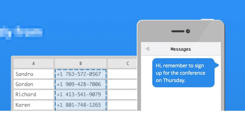 send sms from google sheets