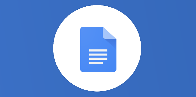 Google Docs : des modifs dans les menus