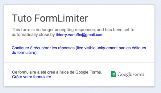 Formlimiter ne fonctionne pas