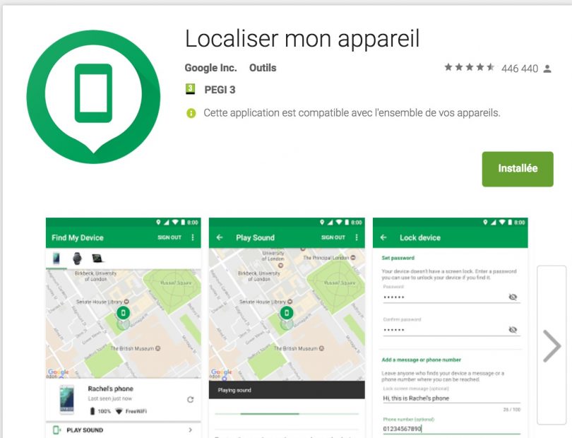 comment localiser un appareil android perdu