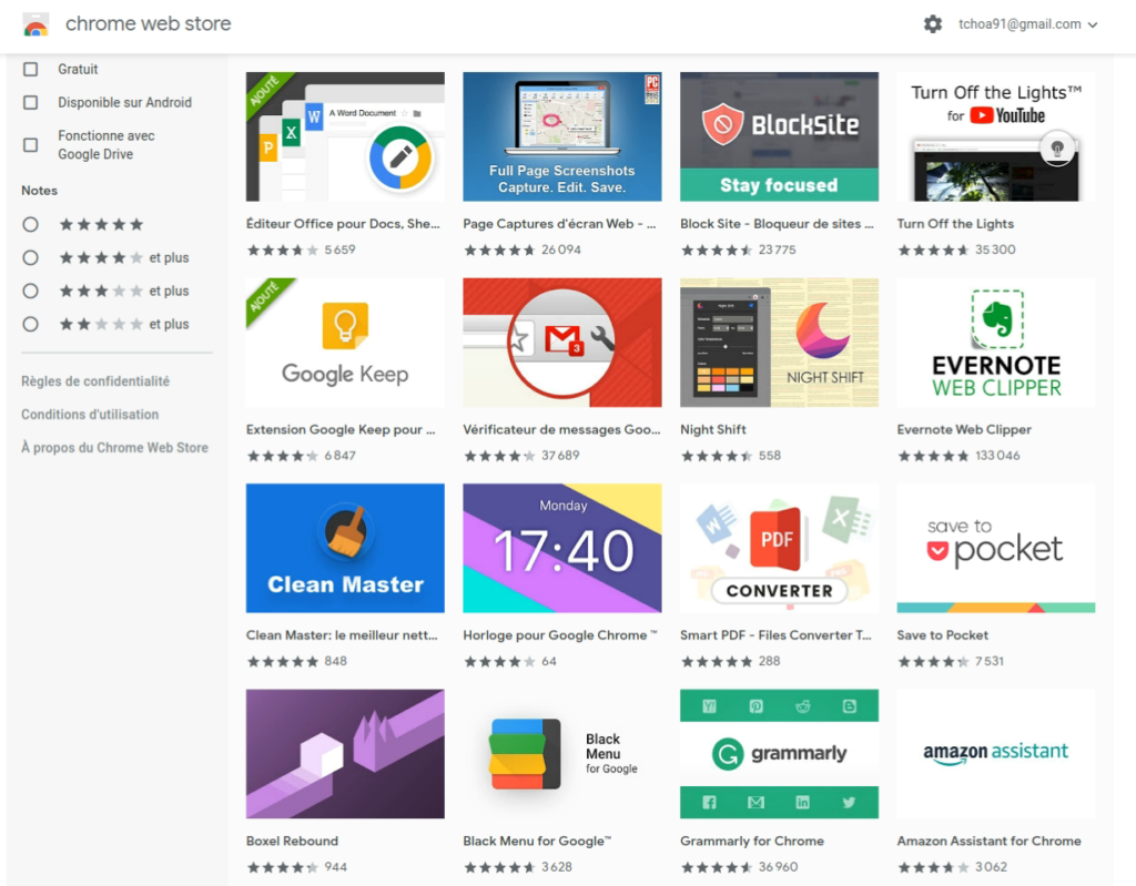 chrome web store extensions