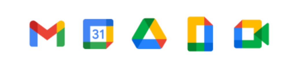 Nouveaux logos Google Workspace