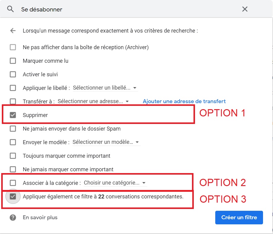 Gmail - Se désabonner