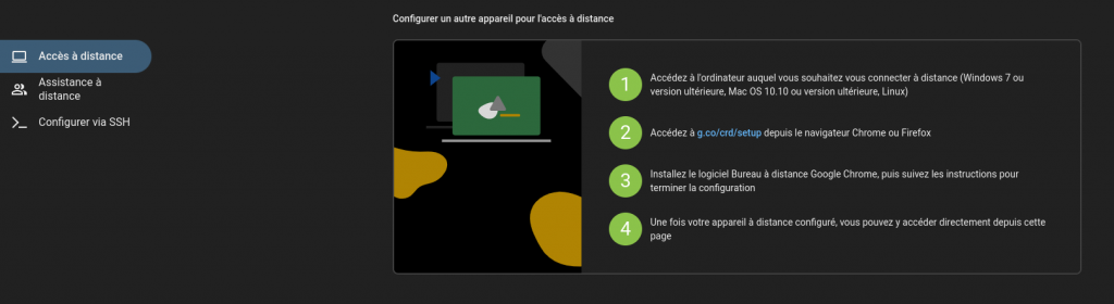 Chrome Remote Desktop : accéder à l'ordinateur de bureau à distance