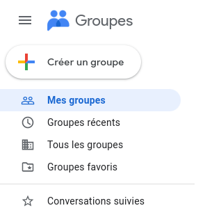 Google Groupes : requêtes utilisateur dans les groupes dynamiques