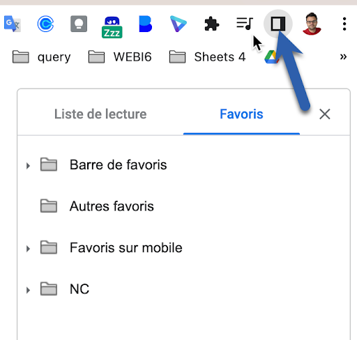 Google Chrome : nouveau bouton pour la liste de lecture