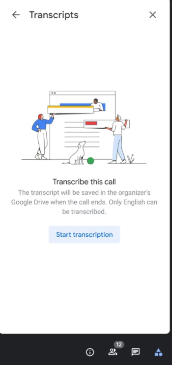 La transcription automatique avec Google Meet 