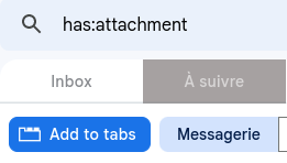 Illustration de l'extension Chrome Gmail Tabs 