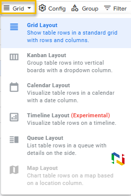 Layout Google AppSheet Databases