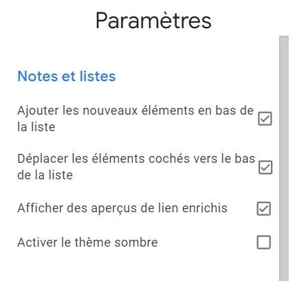 Afficher les aperçus des liens enrichis