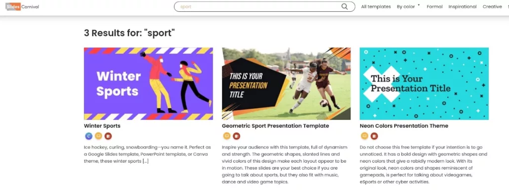 Google Slides : chercher un thème
