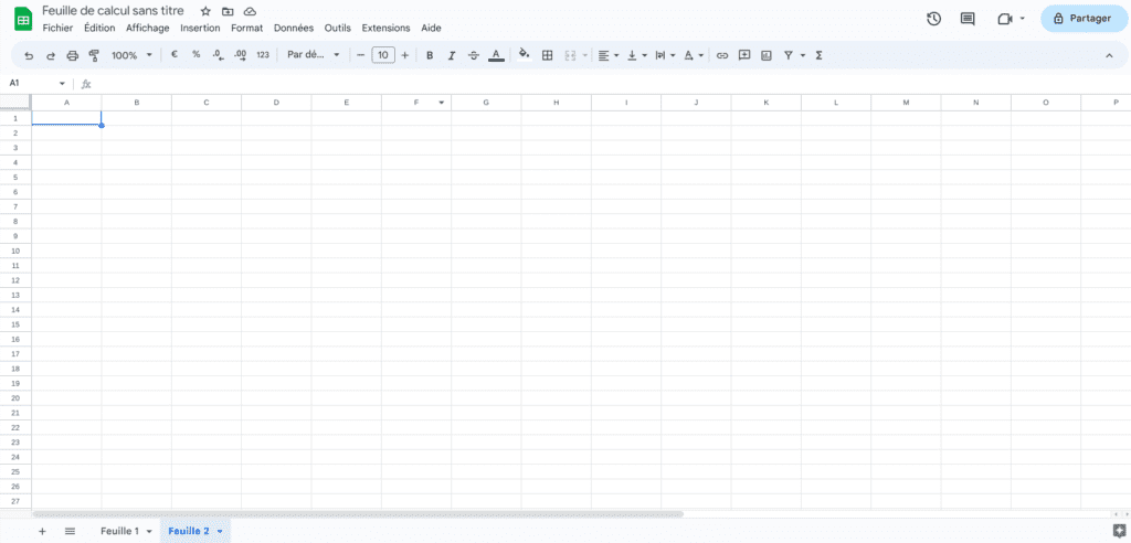 Google Sheets : nouvelle interface