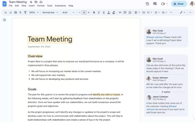 Une nouvelle interface sur les outils bureautiques Google Workspace 