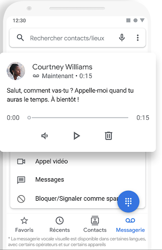 Téléphone de Google : la messagerie vocale visuelle 