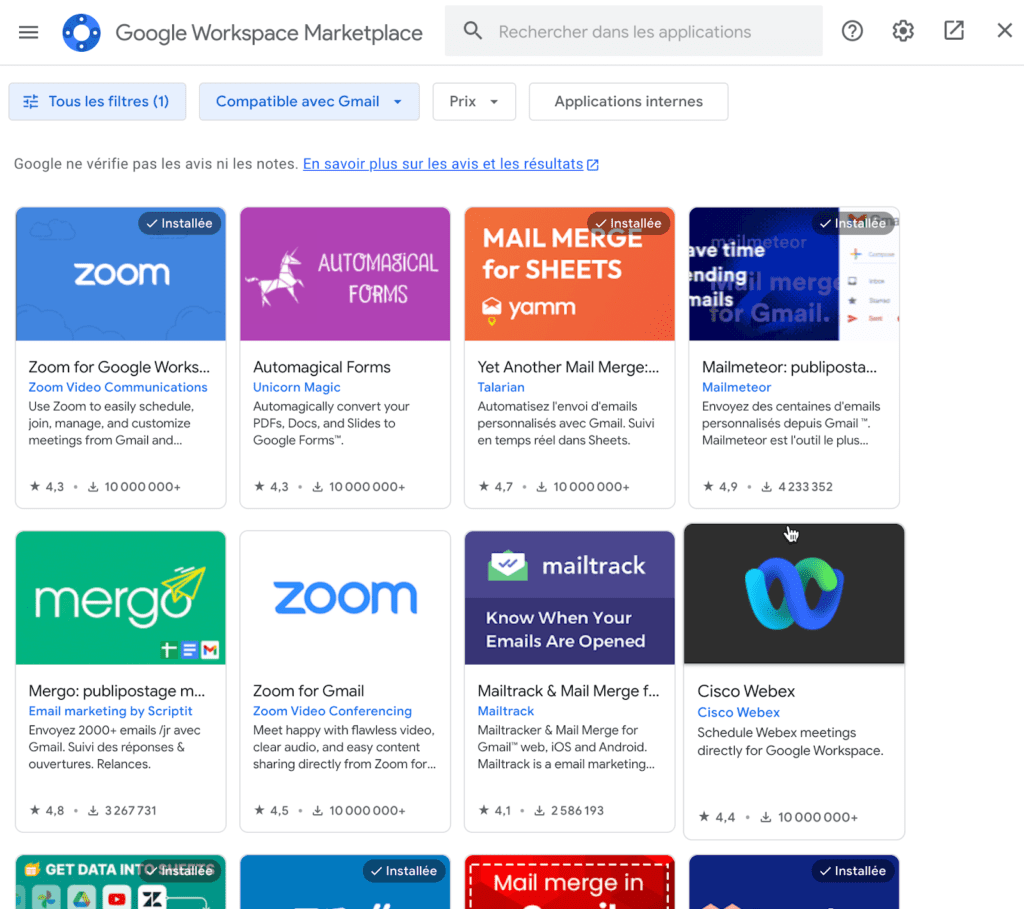 Google Workspace Marketplace