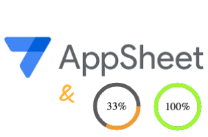 AppSheet logo e tles indicateurs dynamiques