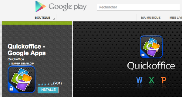 Google Play Quickoffice Android
