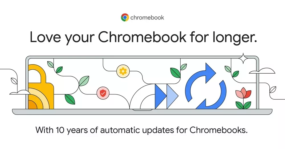 10 ans de mise à jour automatique pour Chromebook
