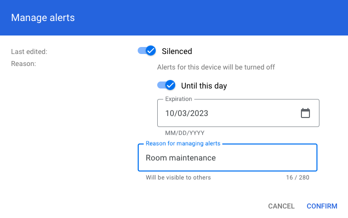 Mise au silence des alertes dans Google Meet