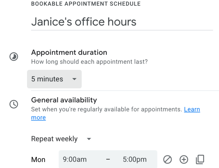 Des rendez-vous de 5 à 14 minutes sur Google Agenda