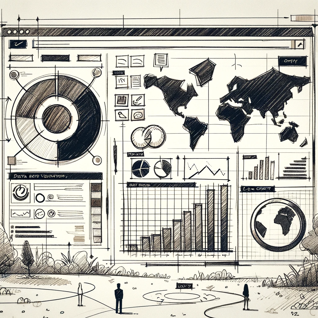 Illustration d'une maquette faite à la main