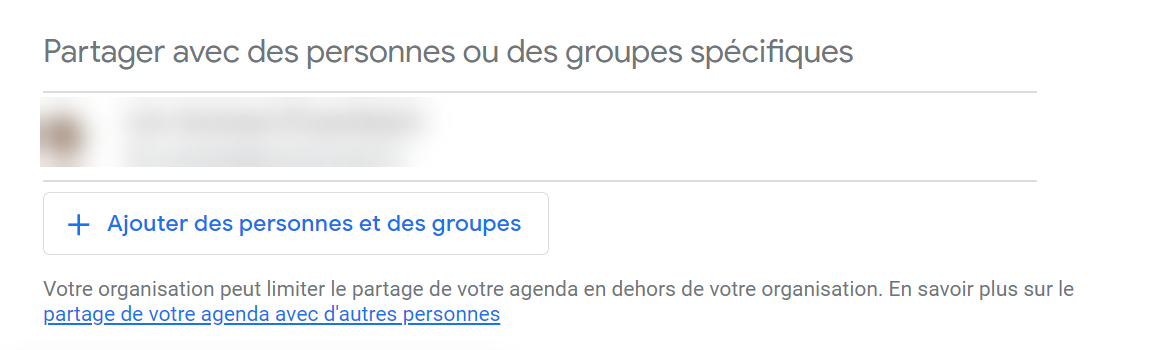 Google Agenda : partager son calendrier