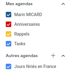 Google Agenda : créer un agenda