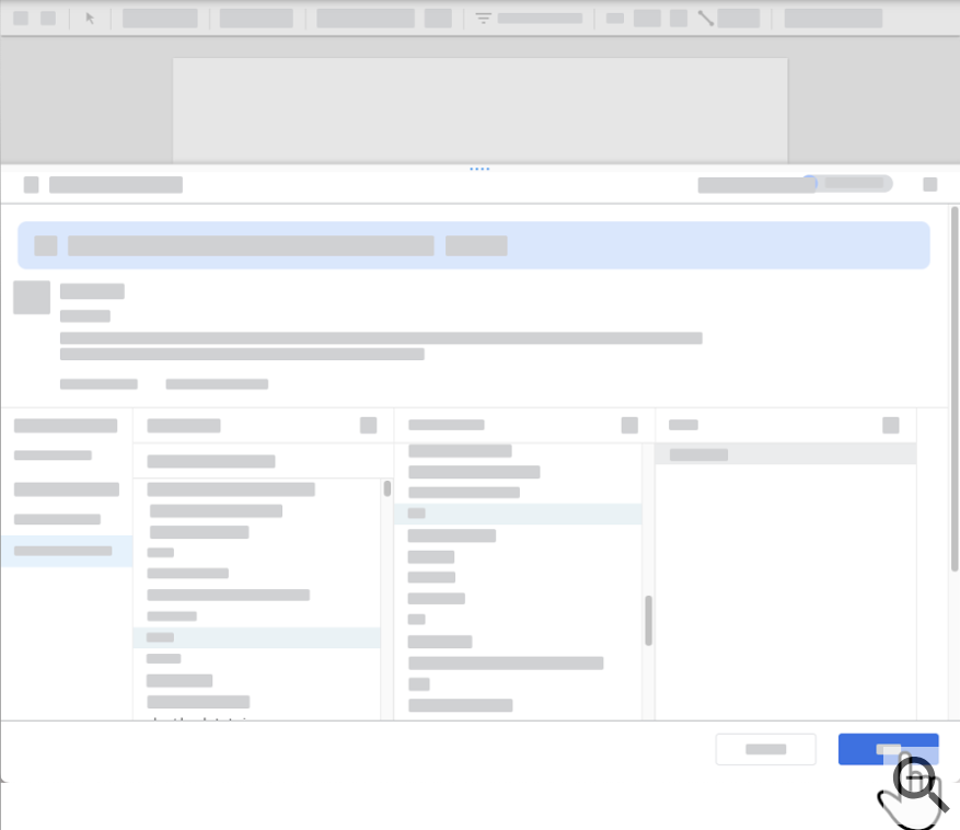 Disposition du menu "Ajouter des données" dans Google Looker Studio