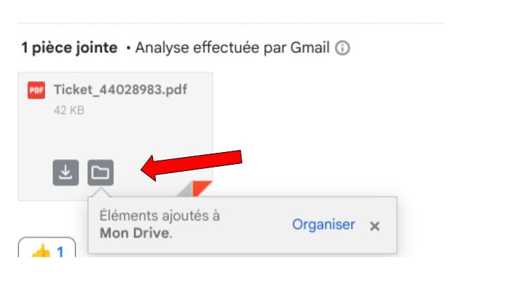 Ajouter une pièce jointe à Mon Drive