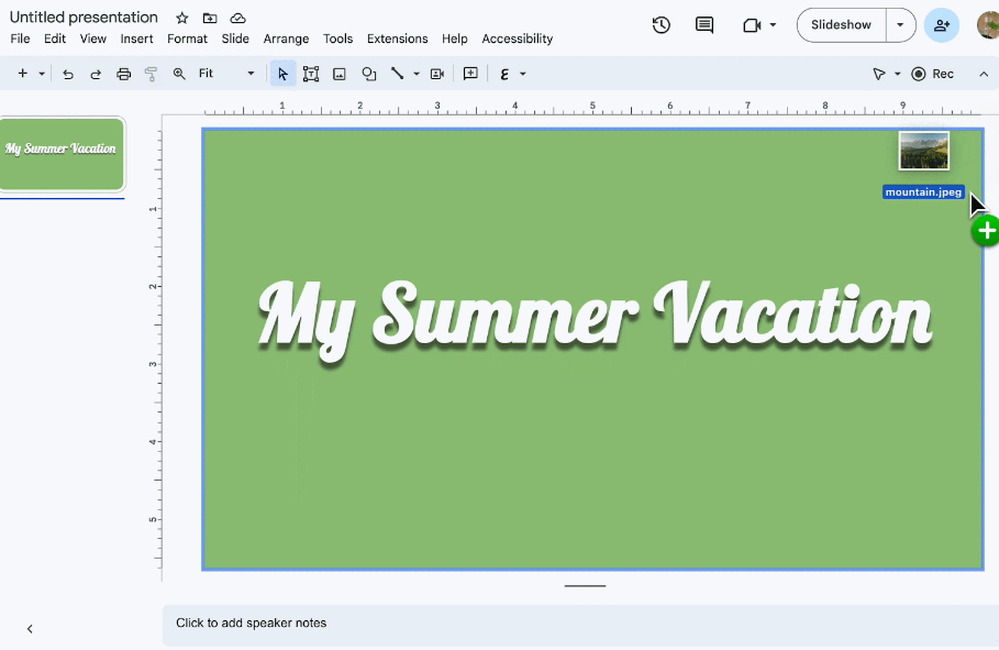 Google Slides : faites glisser et déposez facilement une image pour remplacer l'arrière-plan