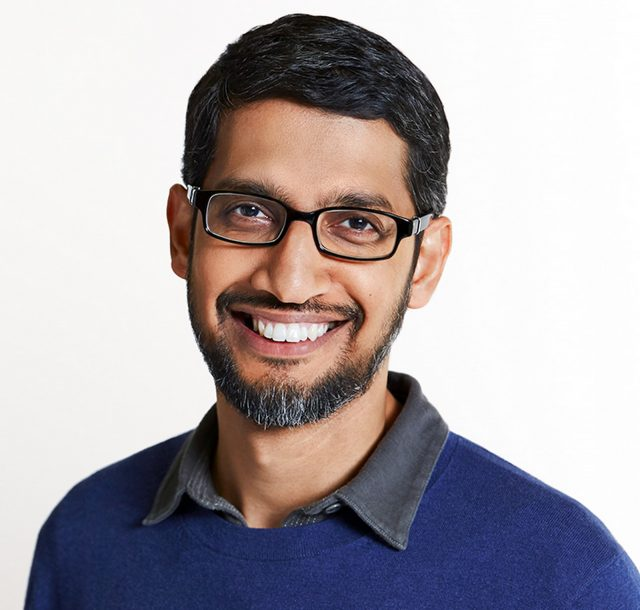 Sundar Pichai, CEO de Google et d'Alphabet depuis 2015