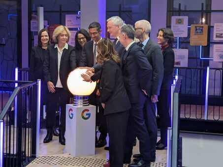 Visite de Sundar Pichai, CEO de Google et Alphabet le 15 février 2024 à Paris