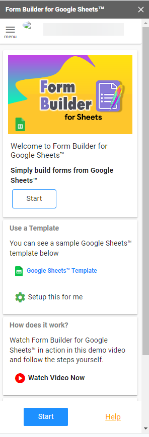 Form Builder for Google Sheets.