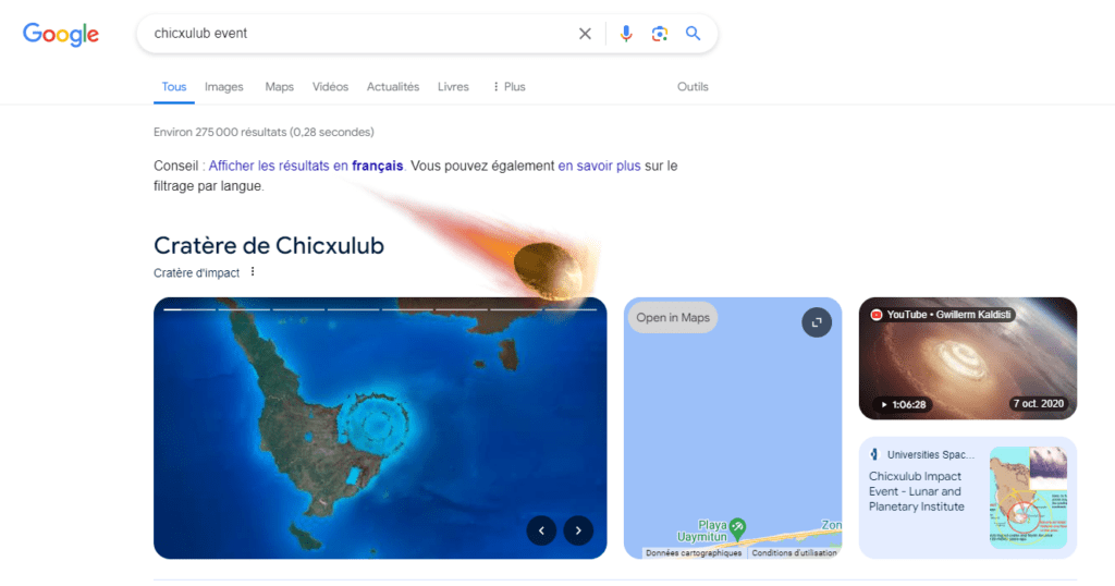 Easter Egg "chicxulub event".