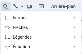 Choisir une forme sur Google Slides