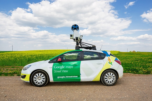 La voiture Google Maps Street View.