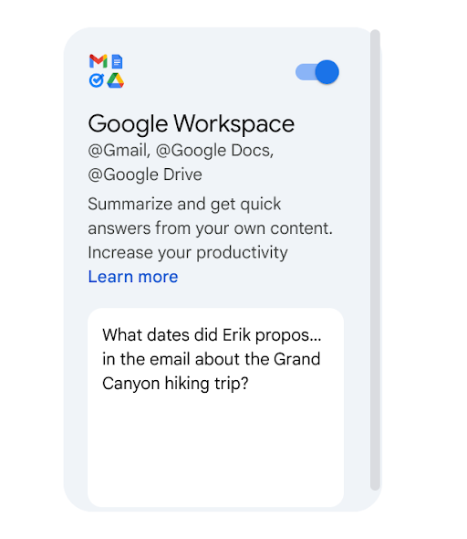 Gemini pour Google Workspace