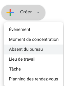 Créer un événement Google Agenda