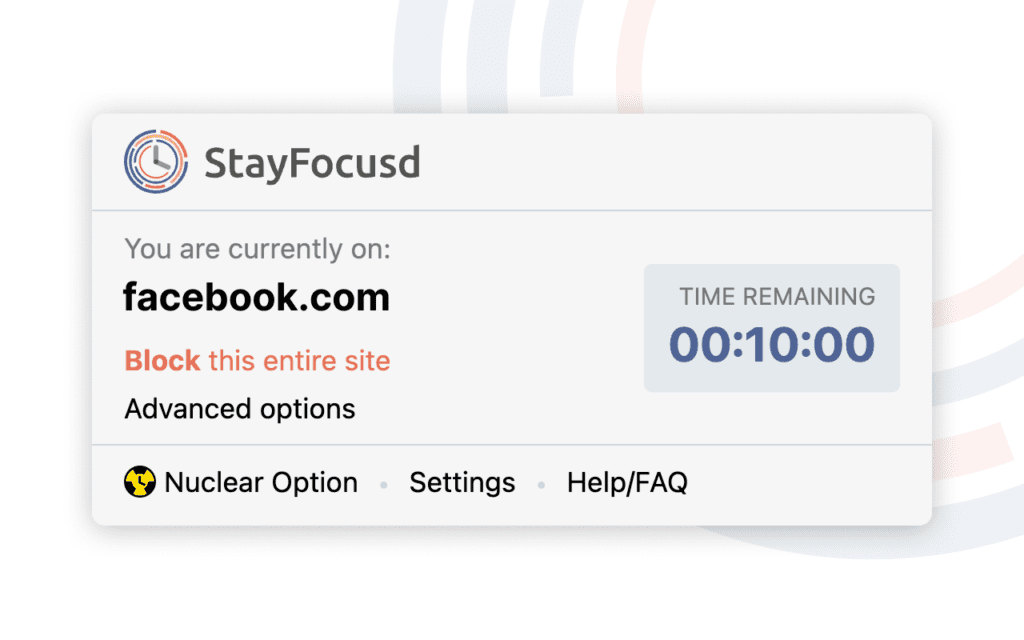 Extension StayFocusD.