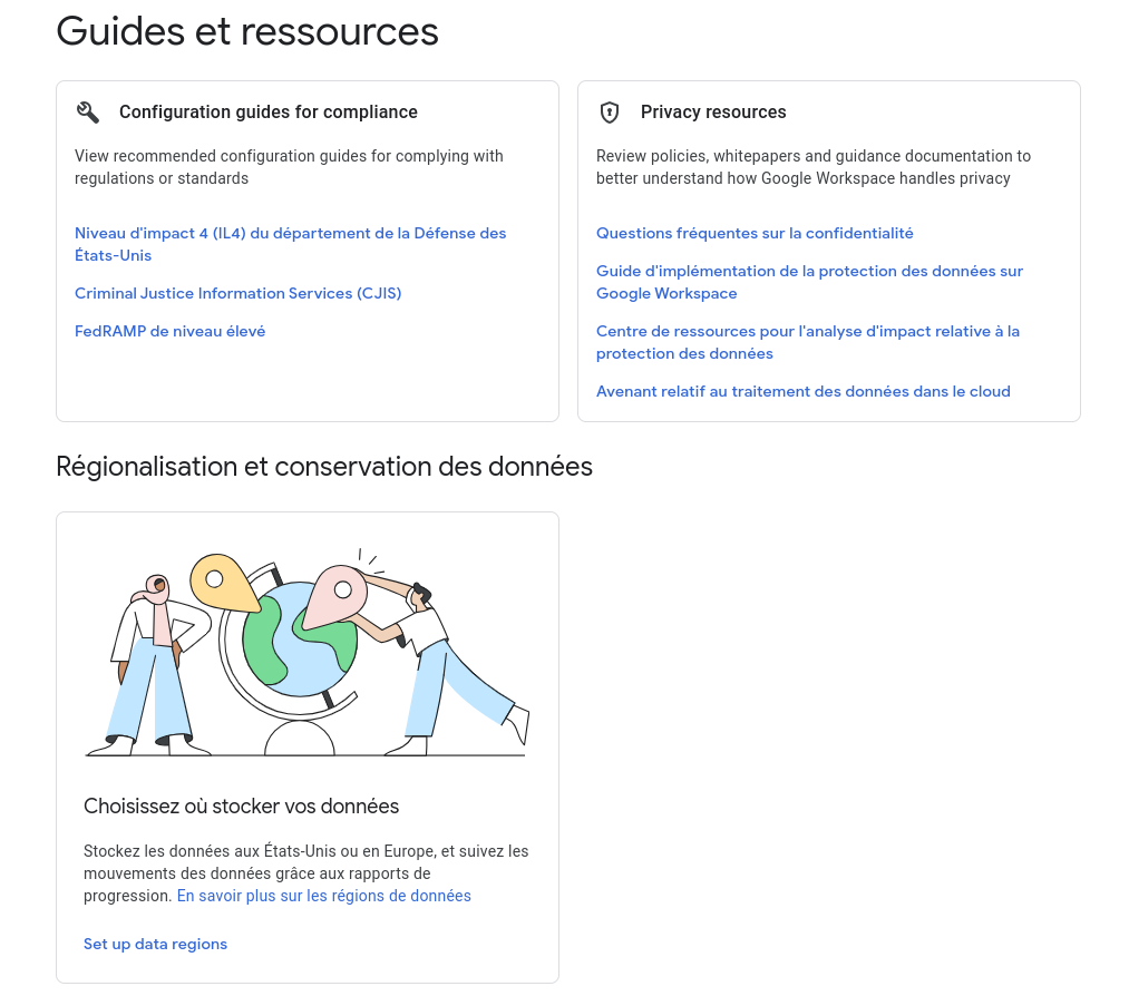 Guides et ressources sur la protection des données.