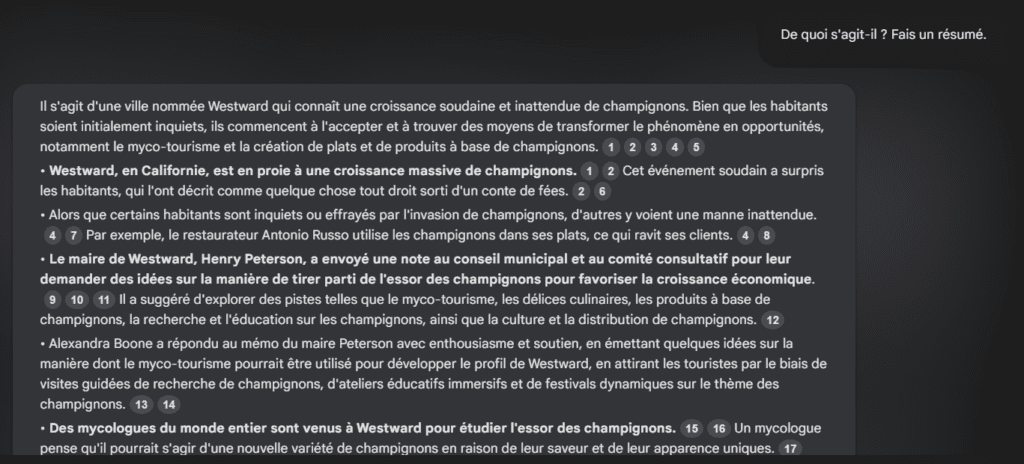 Analyser vos notes et vos documents pour en extraire des informations clés, identifier des tendances et établir des connexions entre différentes sources, le tout via un chatbot capable de comprendre le langage naturel.