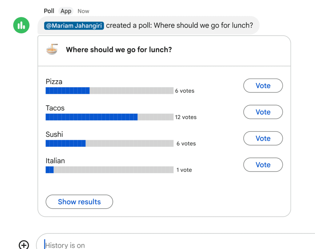 Exemple de sondage