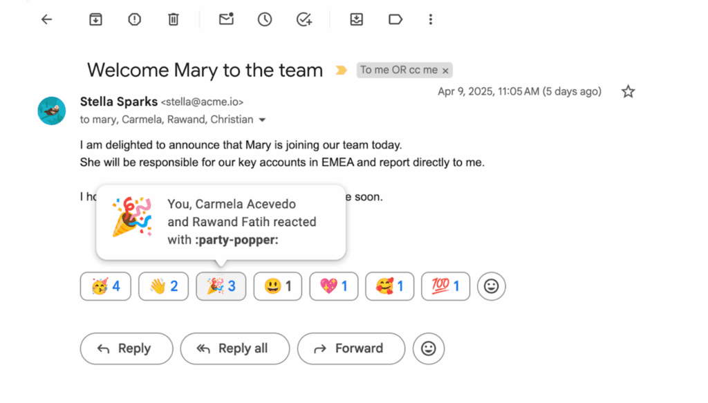Une nouvelle façon de s’exprimer dans Gmail