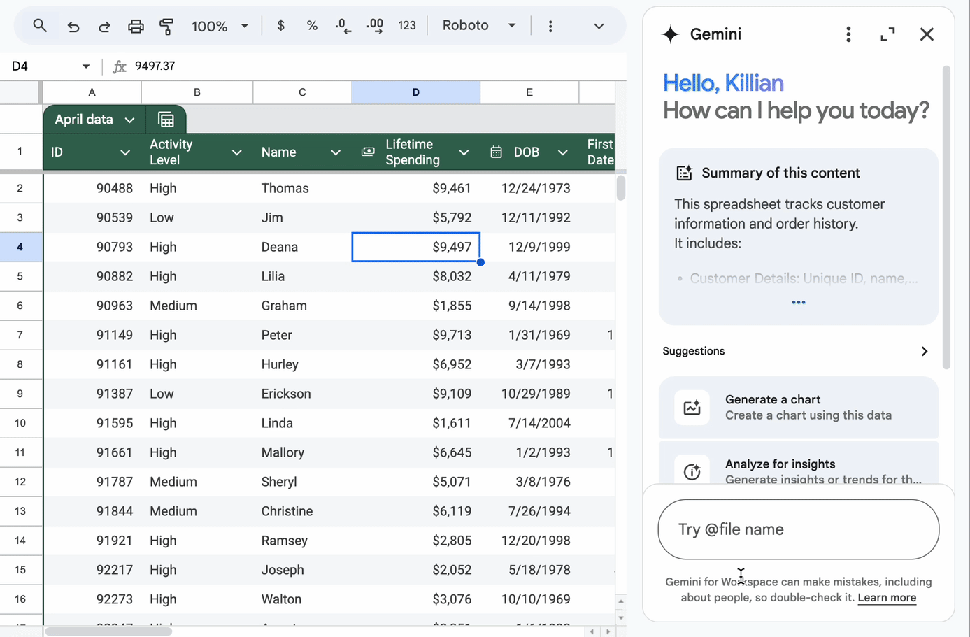 Google Sheets : utilisez Gemini pour booster vos données