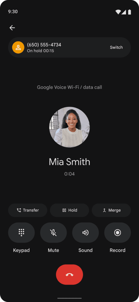 Nouvelle interface de Google Voice