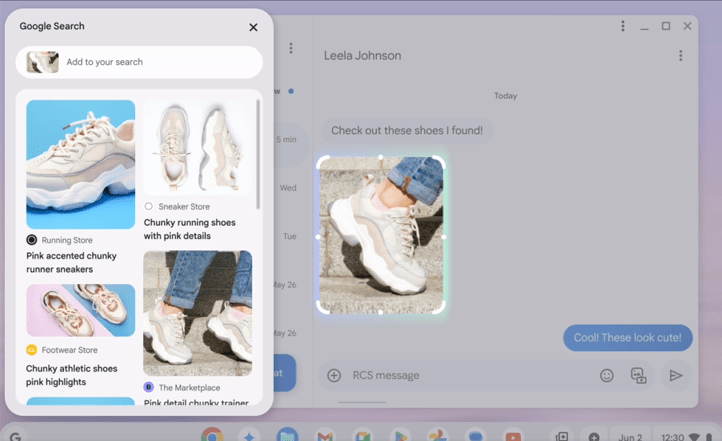 Obtenez des réponses instantanées avec « sélectionner pour rechercher » et Lens