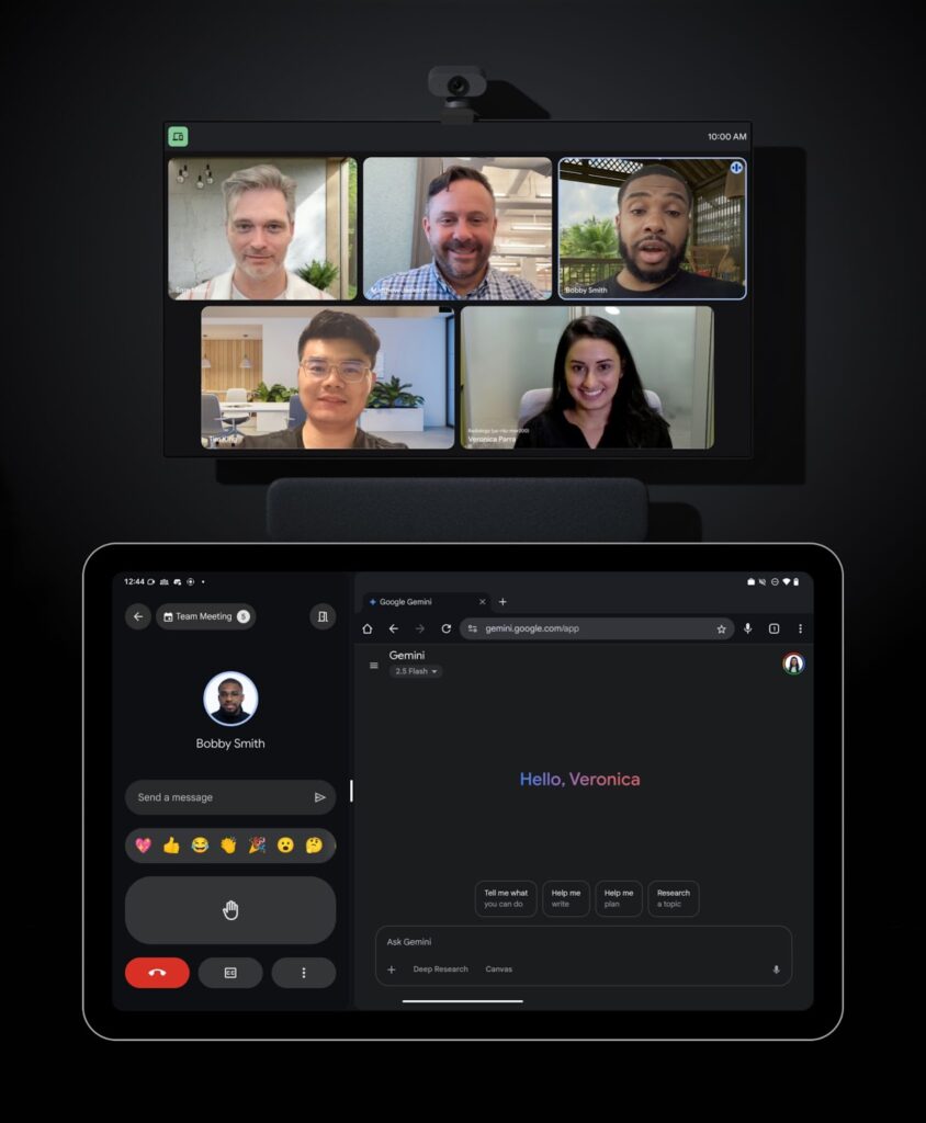 Utilisez Google Meet en mode écran partagé, pour vous aider à effectuer plusieurs tâches à la fois